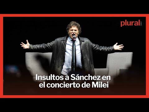 Insultos a Pedro Sánchez en la presentación del libro de Milei