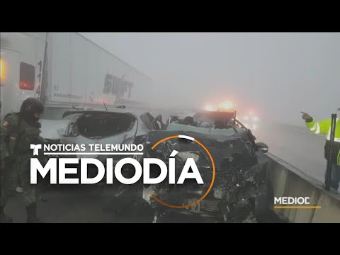 Más de 60 vehículos involucrados en un mega accidente en la autopista de Nuevo León en México