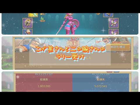 【ローモバ】こげ茶さんと二の腕さんのラリー受け
