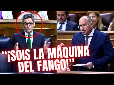 Tellado (PP) tira a la cara de Bolaños (PSOE) la máquina del fango de Moncloa