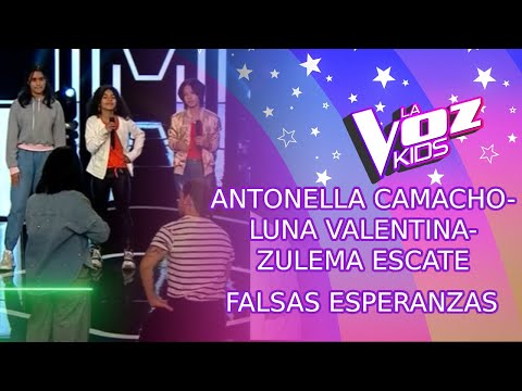 Antonella Camacho, Luna Valentina y Zulema Escate | Batallas | Temporada 2022 | La Voz Kids