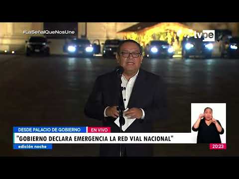 Ministro Otárola: Gobierno declarará en emergencia la Red Vial Nacional