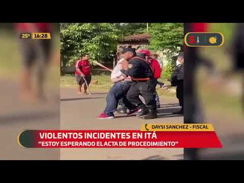 Violentos incidentes en Itá: Manifestantes vs Policías