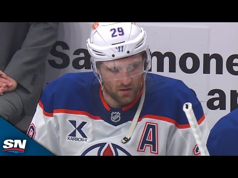Leon Draisaitl Blasts One-Timer Off Connor McDavid Feed To Get Oilers On The Board