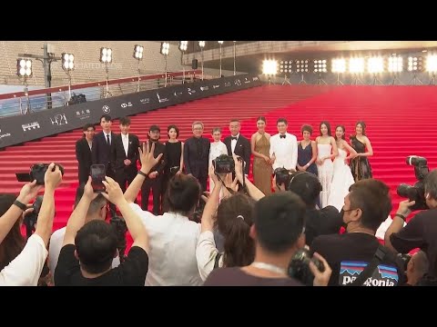 Stars arrive for the 42nd Film Awards in Hong Kong
