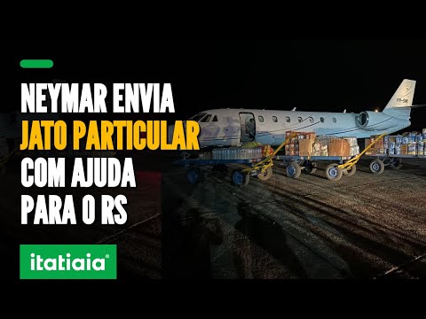 NEYMAR ENVIA AVIÃO PARTICULAR COM DOAÇÕES PARA AJUDA AO RIO GRANDE DO SUL