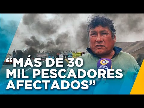 Pescadores artesanales bloquean vía ante medidas del gobierno: Nos están llevando a desaparecer