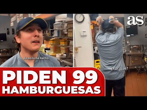 REACCIÓN VIRAL de un TRABAJADOR al recibir un PEDIDO de 99 HAMBURGUESAS a ALTAS HORAS de la NOCHE