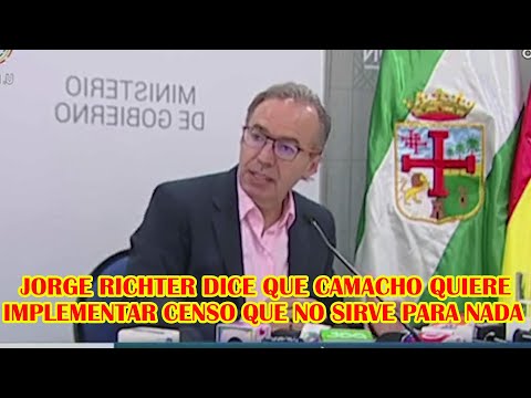 JORGE RICHTER MENCIONÓ QUE NO EXISTE PLAN NEGRO CONTRA EVO MORALES EN EL GOBIERNO..