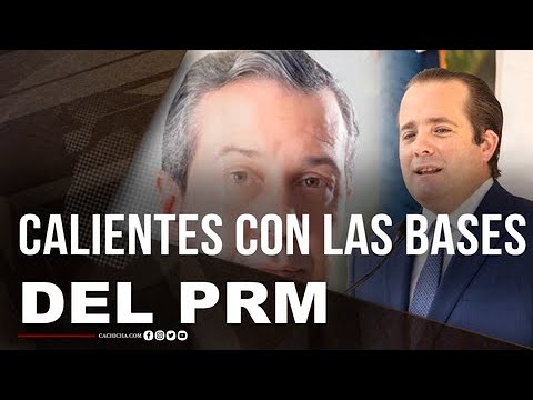 Funcionarios del PRM que esta?n calientes con las bases de su partido