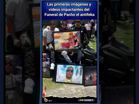 Las primeras imágenes y videos impactantes del Funeral de Pacho el antifeka #pachoelantifeka