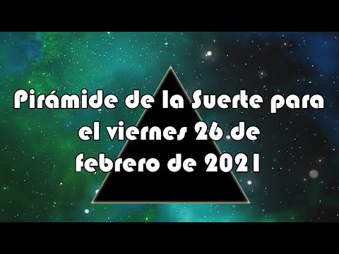 Lotería de Panamá - Pirámide para el viernes 26 de febrero de 2021