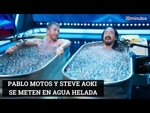 ¡PABLO MOTOS Y STEVE AOKI se meten en agua helada en EL HORMIGUERO!