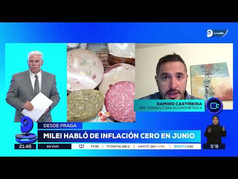 Milei habló de inflación cero en la primera semana de junio