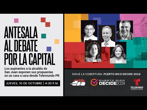 Los aspirantes a la alcaldía de San Juan exponen sus propuestas en un cara a cara