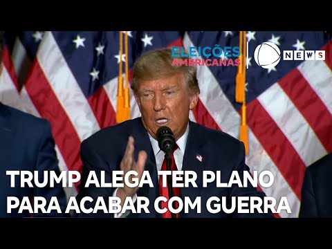 Trump alega ter plano para acabar com a guerra na Ucrânia