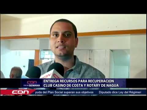 Entrega recursos para recuperación Club Casino de Costa y Cotary de Nagua