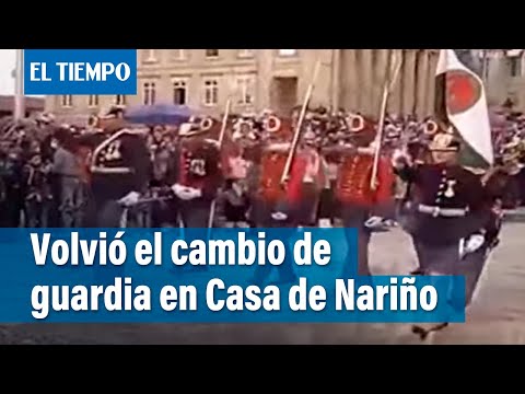 Decenas de bogotanos fueron testigos del cambio de guardia en la casa de Nariño I El Tiempo