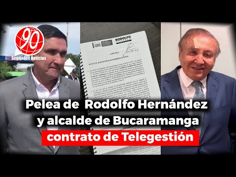 ? Fuerte pelea entre Rodolfo Hernández y alcalde de Bucaramanga Juan Carlos Cárdenas por contrato