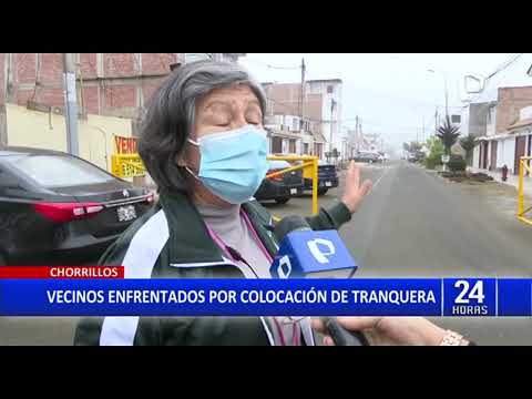 24Horas Chorrillos: vecinos se enfrentan por colocación de tranqueras