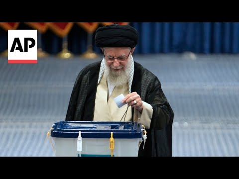 Khamenei votes as Iranians go to the polls to replace president killed in a helicopter crash