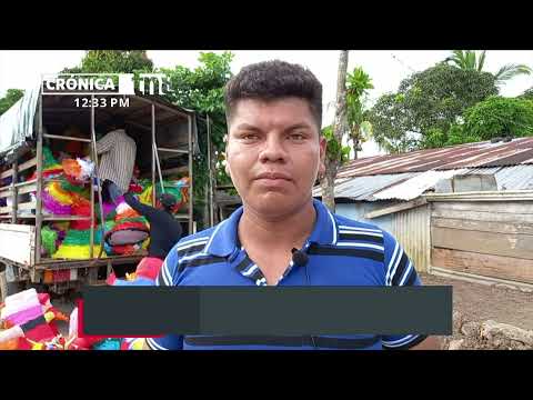 Distribuyen piñatas navideñas en Río San Juan - Nicaragua