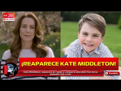 Kate Middleton reaparece en redes y comparte adorable foto de su pequeño hijo Louis