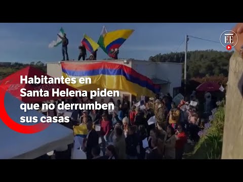 Ciudadanos en Santa Elena, Medellín, protestan para impedir demoliciones | El Espectador