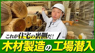 【超貴重映像】これがプロの仕事！住宅のプロが木材工場に潜入にして裏側をお見せします！