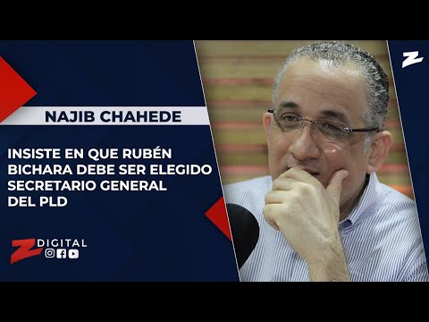 Najib Chahede insiste en que Rubén Bichara debe ser elegido secretario general del PLD