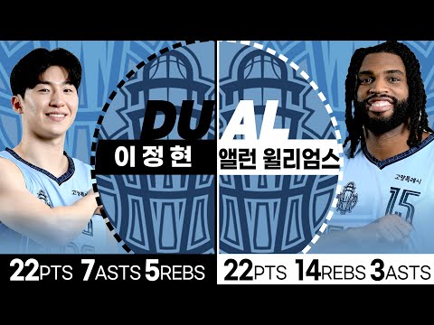 [THE DUAL] 이정현 & 앨런 윌리엄스 I 20241104 원주 DB : 고양 소노 I 2024 -2025 KCC 프로농구