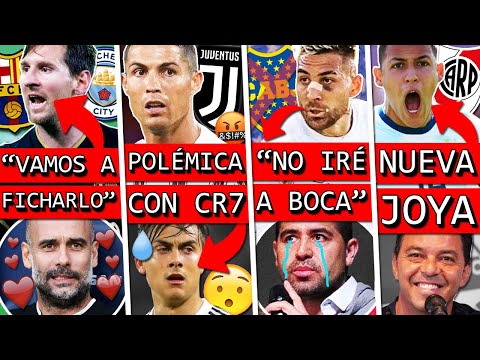 CITY coquetea con MESSI+ POLÉMICA con CR7+ ÉL le DIJO que NO a BOCA+ Nueva JOYA de GALLARDO en RIVER