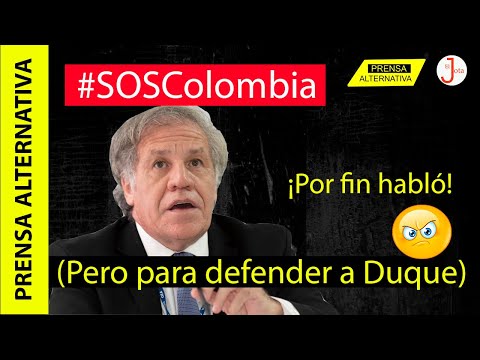 Por fin: Almagro hablo de Colombia y fue para defender a Duque!