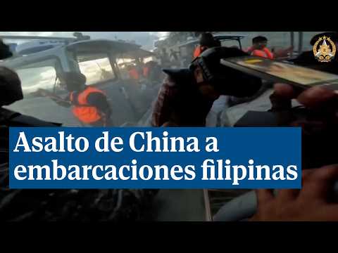 Así asaltó con cuchillos y machetes China a lanchas de las fuerzas armadas filipinas