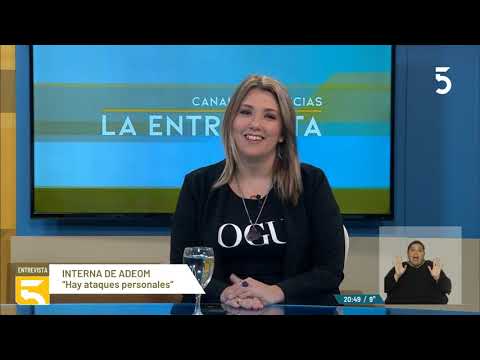 Valeria Ripoll, secretaria general Adeom Montevideo | La Entrevista de Canal 5 Noticias | 29-08-2022