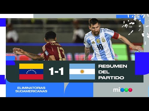 VENEZUELA 1 ARGENTINA 1: LA VINOTINTO DE RONDÓN ACORRALÓ A LA SCALONETA EN EL REGRESO DE MESSI