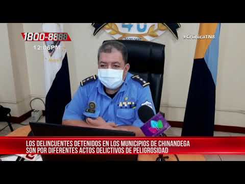 Policía capturó a nueve peligrosos delincuentes en Chinandega - Nicaragua