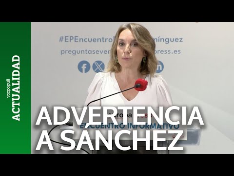 Gamarra (PP) avisa a Sánchez