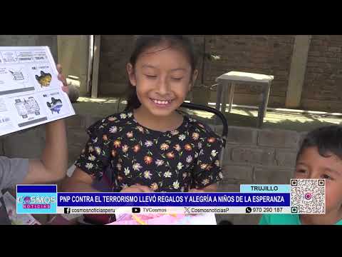 Trujillo: Arecoter de la PNP realizó chocolatada navideña para niños