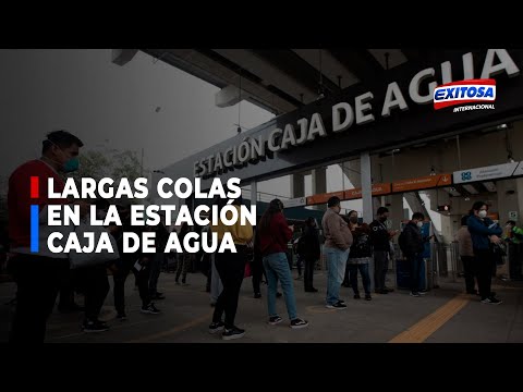 S.J.L: Se forman largas filas para ingresar a la Estación Caja de Agua del Metro de Lima