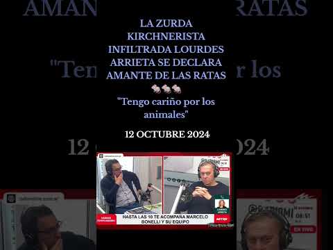 La zurda infiltrada Lourdes Arrieta se define amante de las ratas por ser animales (12 oct 2024)