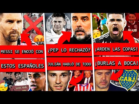 MESSI denunció a estos ESPAÑOLES+ GUARDIOLA rechazó ECHEVERRI?+ JULIÁN habló+ RIVER y BOCA festejan