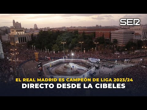 ¡CÁMARA EN DIRECTO DESDE LA CIBELES! Llega la afición del Real Madrid para celebrar al 36ª Liga