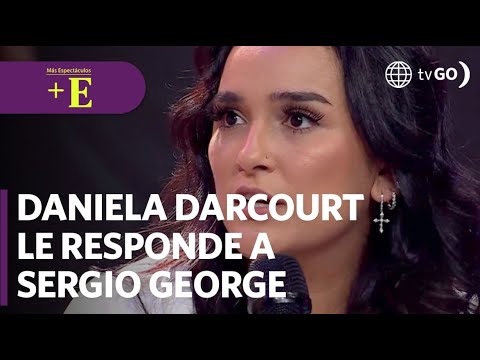 Daniela Darcourt le responde a Sergio George | Más Espectáculos (HOY)