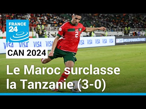 CAN 2024 : le Maroc surclasse la Tanzanie (3-0) • FRANCE 24