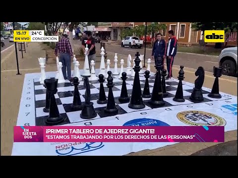 ¡Primer tablero de ajedrez gigante en Concepción!