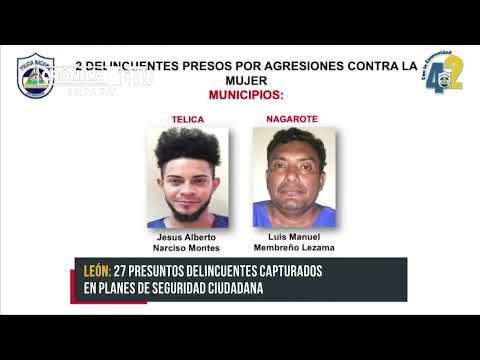 Supuestos depredadores sexuales bajo prisión en el departamento de León ' Nicaragua