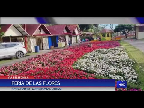 Todo listo para la Feria de las Flores en Boquete,  Chiriquí