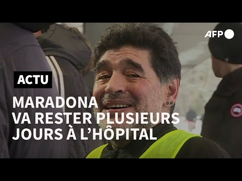 Maradona restera plusieurs jours à l'hôpital à la suite de son opération | AFP