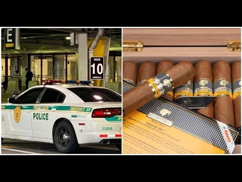 ÚLTIMA HORA: Arrestan a un cubano en el Aeropuerto de Miami con 100 cajas de tabaco de Cuba